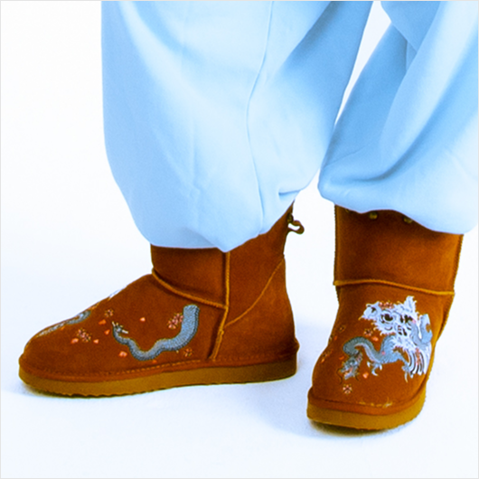 Blue Dragon Winter Shoes